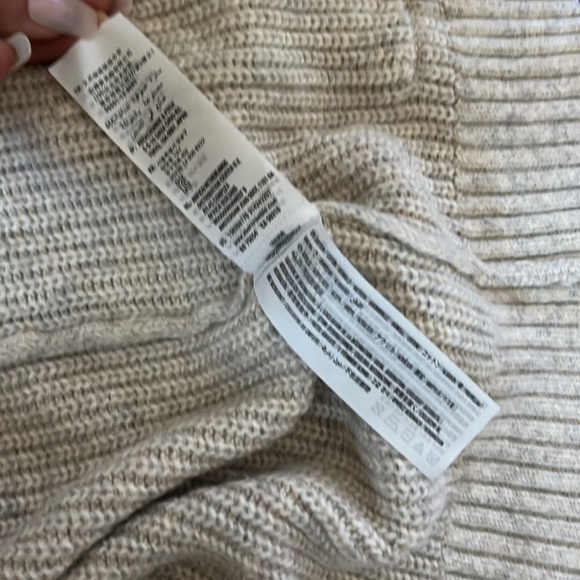 Abercrombie & Fitch Open Front Cream Sweater Cardigan - Picture 10 of 12